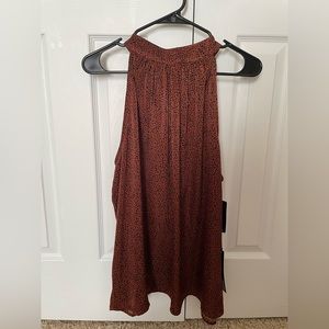 Liverpool Jeans NWT Sleeveless Shirt Top XL Leopard Print Pattern